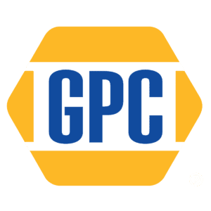 Logo with hexagonal shape and letters 'GPC' inside.