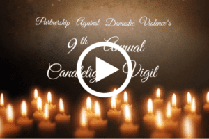 Candles burning softly for the 9th Annual Candlelight Vigil.