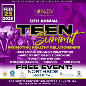 12th Annual Teen Summit promoting healthy relationships and more on Feb 25, 2023.