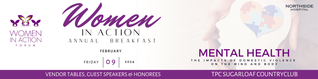 Invitation for a 2024 Women of Distinction Awards & Breakfast event.