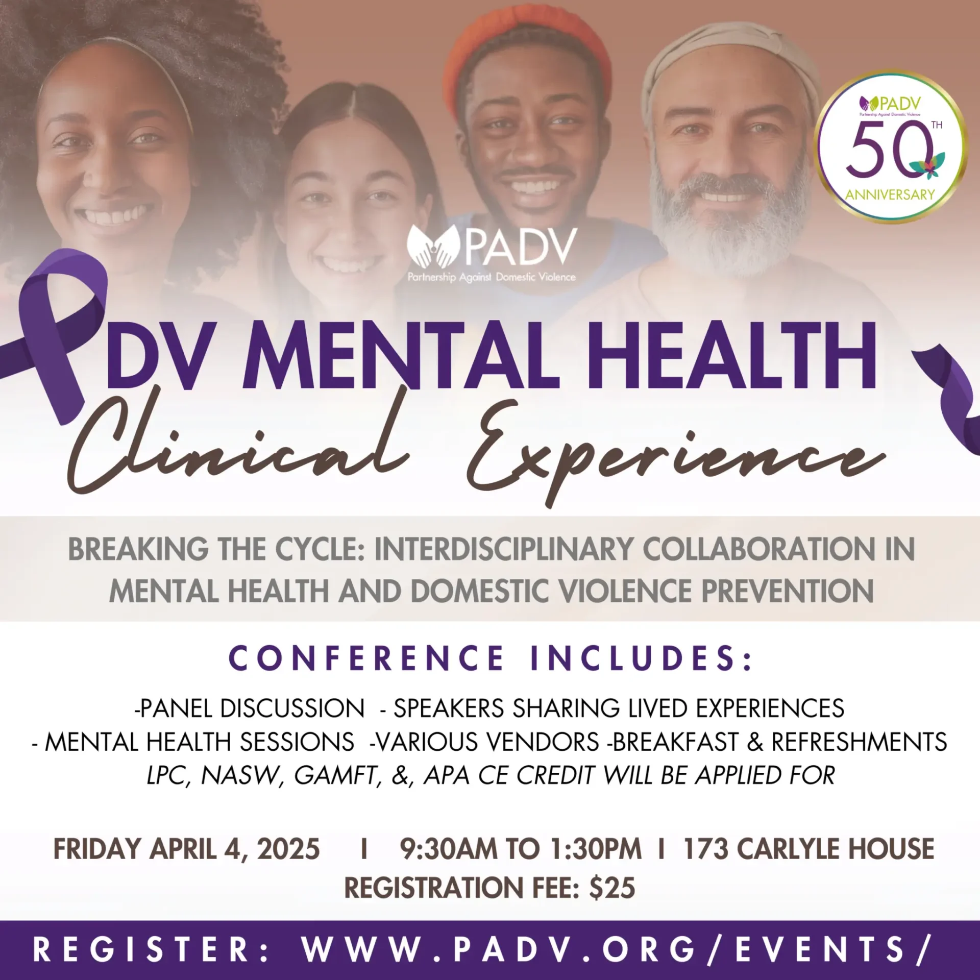 PDV Mental Health Clinical Experience event promoting interdisciplinary collaboration.